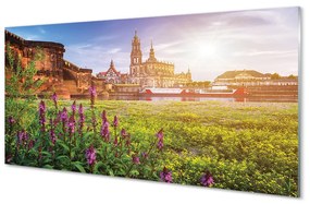 Akrilkép Németország Sunrise River 125x50 cm