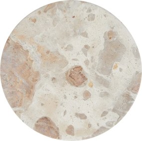 MARBLE márvány poháralátét, bézs Ø10 cm