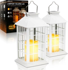 2x LED-es kerti lámpa Napelemes lampion mécses