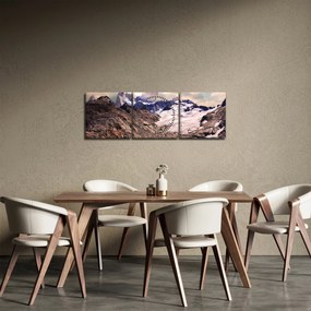Hegyi tó képe (órával) (90x30 cm)