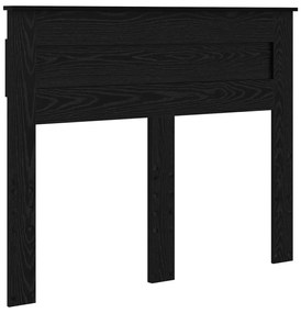 vidaXL Ágykeret fejtámlával fiókkal Fekete tölgy 120 x 190 cm Faanyag