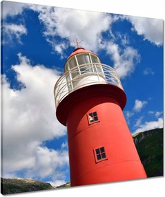 Vászonkép 60x60 Vörös világítótorony