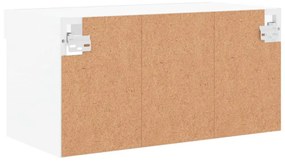 fehér TV-szekrény LED-világítással 60 x 30 x 30 cm