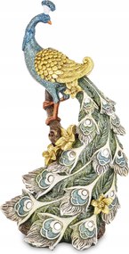 Páva figura színes ajándék dekoráció elegáns glamour stílusú dekoráció