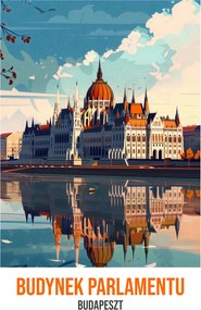 Poszter 75x100cm A Parlament épülete Budapesten