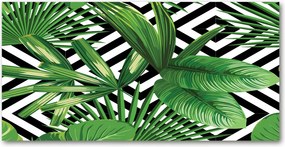 Konyhai panel Trópusi levelek 120x60 cm Ragasztó