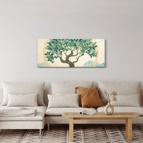 Kép – Elegáns mozaik fával (120x50 cm)