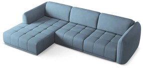 Világoskék sarokkanapé (bal oldali) Hoku – Makamii