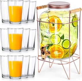 Befőttes üveg befőttes üveg csaptelep állvány poharak