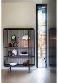 Fekete fém magas komód 119x161 cm Yinthe - Light &amp; Living