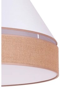 Duolla - Mennyezeti lámpa AVIGNON 1xE27/15W/230V á. 50 cm fehér/barna