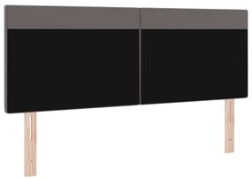 Egyszerű Tervezésű Fejtámla Szürke 160 cm Műbőr