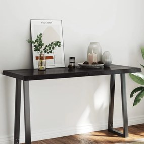 sötétbarna kezelt tömör asztallap 140x60x(2-6) cm