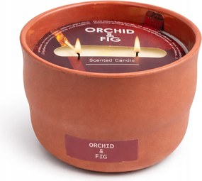 Dekoratív illatgyertya Orchid &amp;fig 11x8,3cm 30h