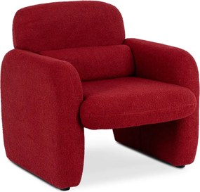Pihenőfotel bordó színben, bouclé kárpittal TOGO