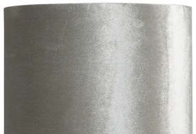 Modern állólámpa fekete bársony szürke árnyékolóval - Rich