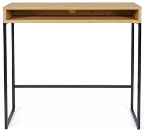 Íróasztal tölgyfa dekoros asztallappal 35x100 cm Frame – Woodman