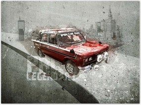 Poszterek 135x100 Piros Nagy Fiat 125p