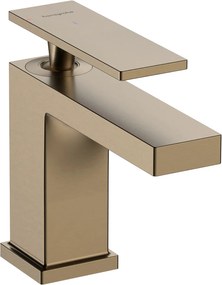 Hansgrohe Tecturis E, karos mosdócsaptelep 80 CoolStart EcoSmart+ hulladékkészlettel, szálcsiszolt bronz, HAN-73002140