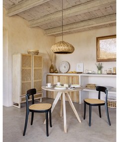 Romane fekete bükkfa étkezőszék - Kave Home