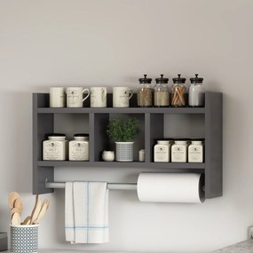 Fali polc Asya - Anthracite