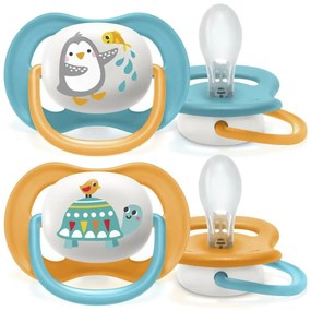 AVENT Cumi Ultra Air Állatok, 6-18m - Pingvin / Teknősbéka, kék, narancs