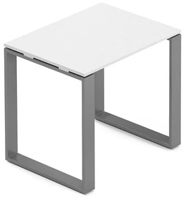 Creator tárgyalóasztal 80 x 60 cm, grafit alap, fehér