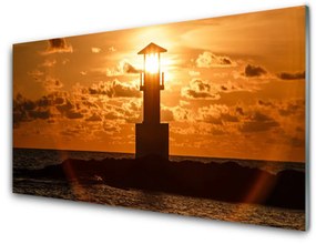 Üvegkép Lighthouse Architecture 120x60cm 2 fogas