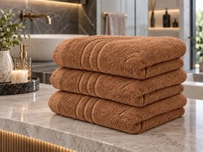 Comfort Maxi 100x200 cm barna fürdőlepedő, 100% pamut