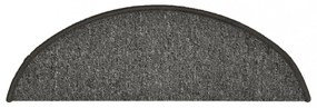 15 db sötétszürke lépcsőszőnyeg 56 x 17 x 3 cm