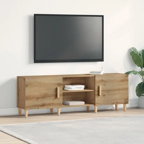 TV Állvány Sötét tölgy színben - 150x30x50 cm - Mérnöki fából készült
