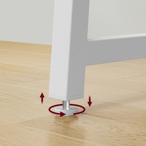 Dolgozószobai szett – összecsukható íróasztal ZARIMO 80×40 cm fehér + irodai szék AVOLA VELVET világosbarna