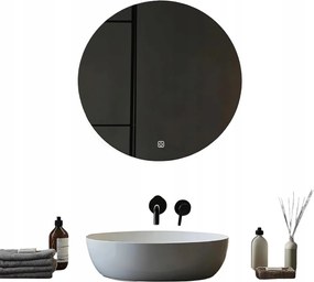 Fürdőszobai Tükör Led Világítás Kerek Érintőképernyős 60 CM Mygiivovo Fali