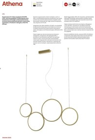 Redo 01-3384 - LED Dimmelhető csillár zsinóron ATHENA LED/40W/230V CRI98 fekete