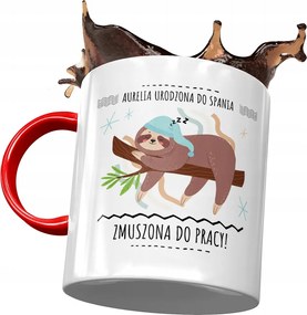 Piros Bögre Aurelia Feleség Barátnő Ajándék Nyomtatott Fotóval