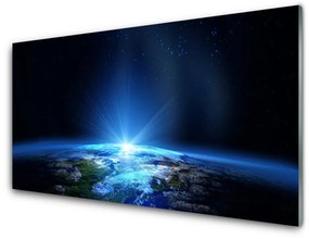 Fali üvegkép világegyetem absztrakció 120x60cm