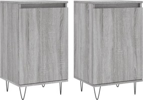 vidaXL 2 db szürke sonoma színű szerelt fa tálalószekrény 40x35x70 cm