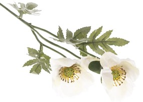 Pipacs művirág, 65 cm, fehér