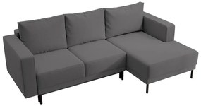 Sarokkanapé Rodriguez mini (J) (világos szürkés fekete + fekete). 1099544