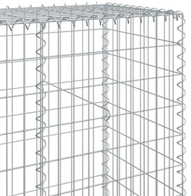 horganyzott vas gabion kosár fedéllel 1000 x 50 x 200 cm
