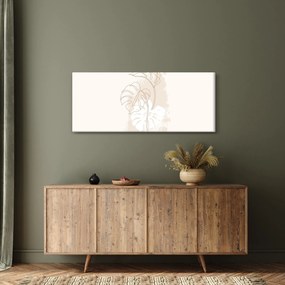 Kép - Line art monstera N⁰1 (120x50 cm)