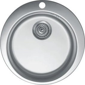 Metalac Venera 480E Ø90 Egymedencés Mosogatótálca - Inox