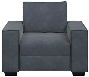 vidaXL sötétszürke bársony kanapéfotel 60 cm