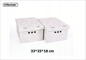 Elegáns dekorációs dobozok 33x25x18 cm ideális tároláshoz