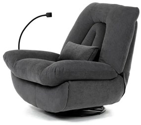 Elektromos vezérlésű szürke szövet dönthető fotel. TV-7081 GREY2
