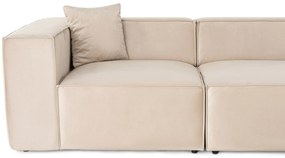 Sarokkanapé Lora (L1-O1-1R-POUFFE ) - Krém
