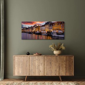 Kép - Nyhavn, Koppenhága (120x50 cm)