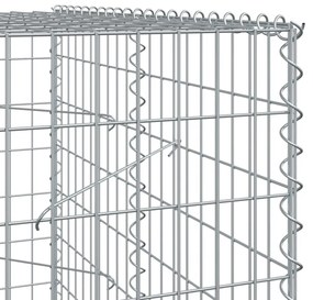 horganyzott vas gabion kosár fedéllel 200 x 100 x 200 cm