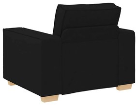 fekete szövet kanapé 60 cm