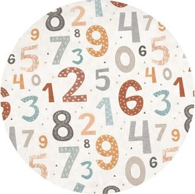 Mosható gyerek játszószőnyeg ø120 cm Happy Numbers – Mila Home